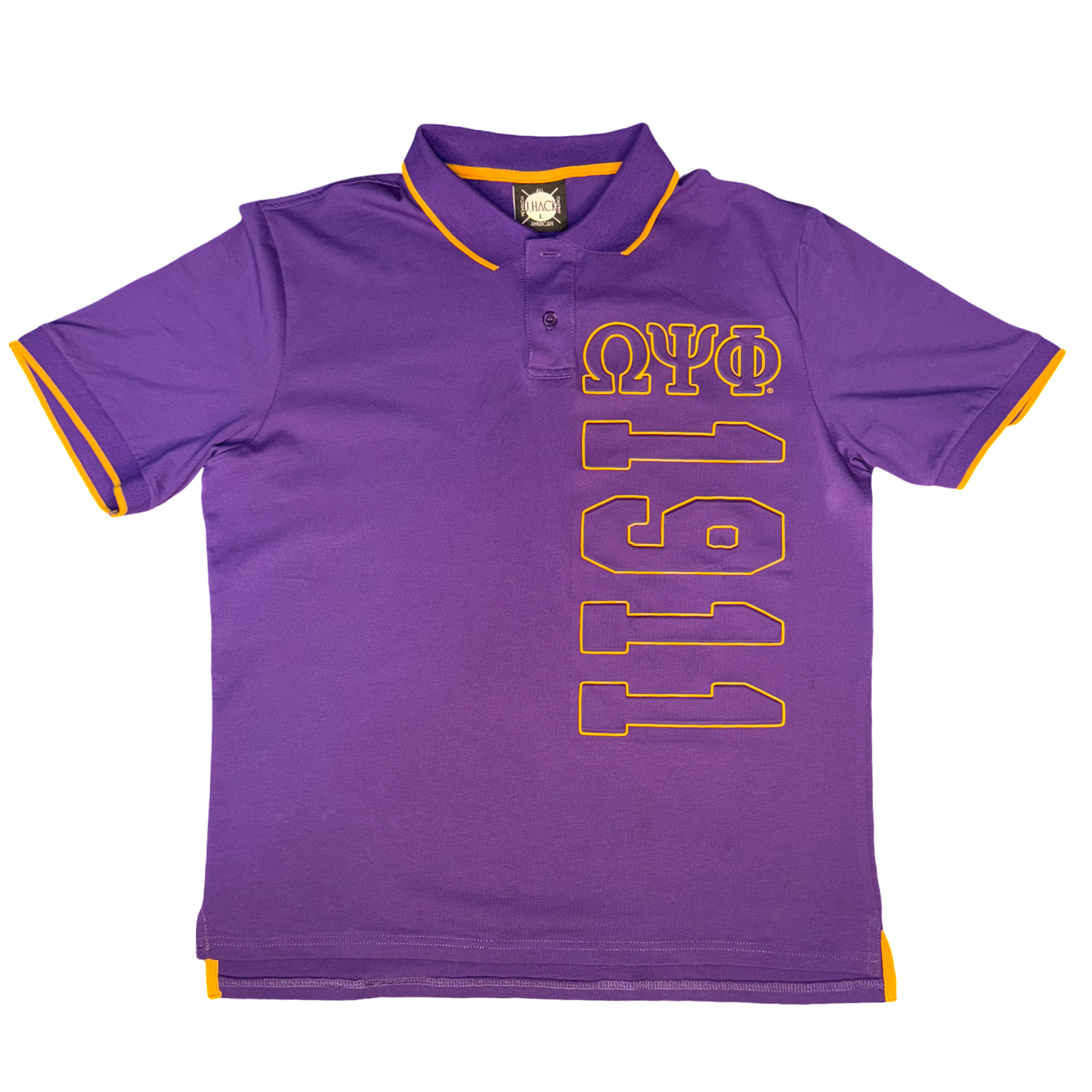 Omega Psi Phi Embossed Polo Shirt